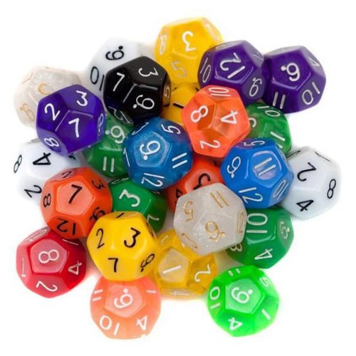 Bulk pack assorted d12 - pack,