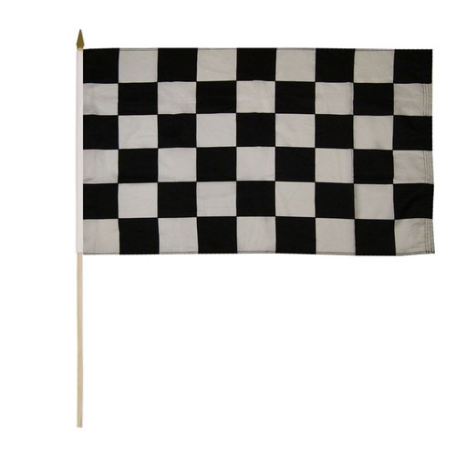 Pack black white checkered - &,